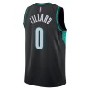 Portland Trail Blazers Damian Lillard Nike 2025-26 City Edition Musta Miesten Pelipaidat Swingman